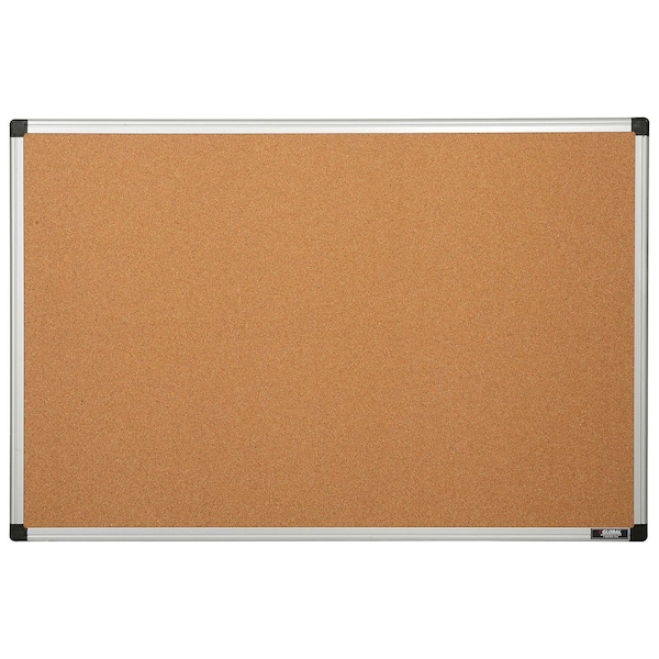 Cork Bulletin Board w/Aluminum Frame, 36 x 24